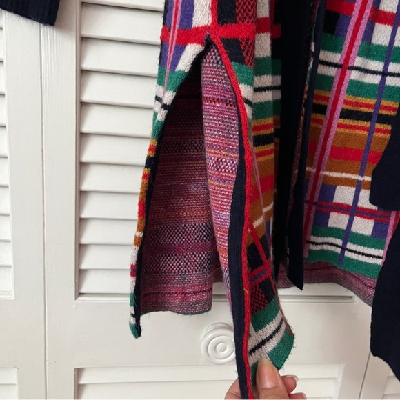 Moth by Anthropologie Williston plaid cardigan multicolor with belt size S - Picture 4 of 9